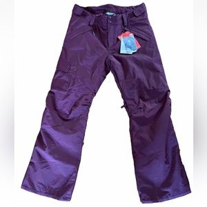 North Face Womens Freedom Insulated Snow Ski Pants Sz Large Lunar Slate BNWT